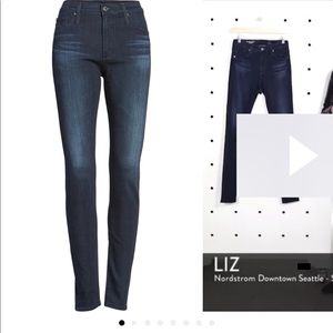 AG The Farrah High waste skinny jeans size 27